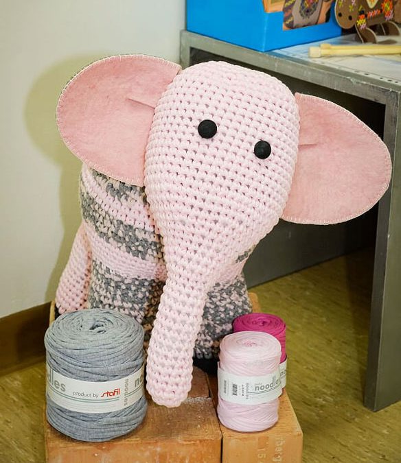 Elefante gigante all’uncinetto #3099