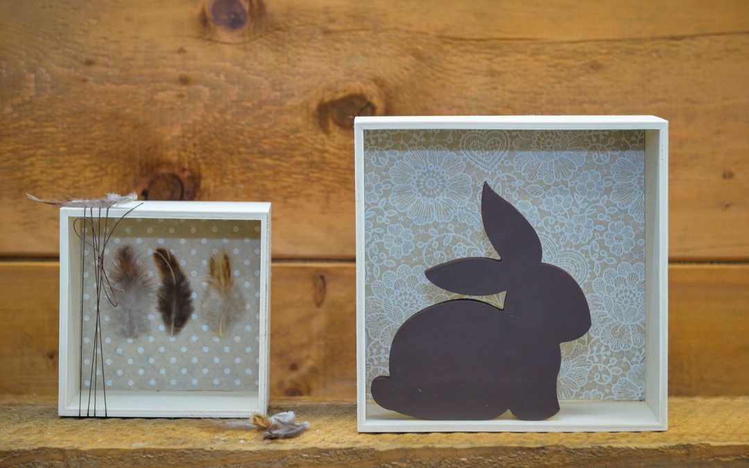 Decorazioni pasquali con base in legno #3176