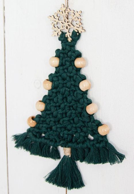 Makramee Boho Weihnachtsbaum #3312