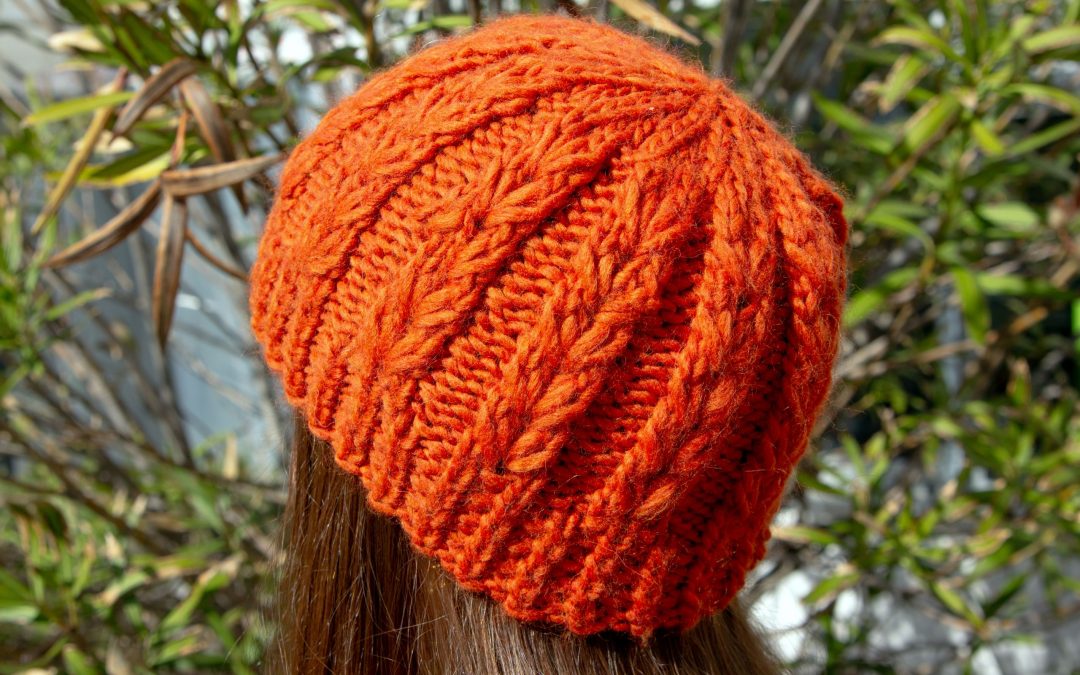 Strickmütze mit Herzmaschen #3386