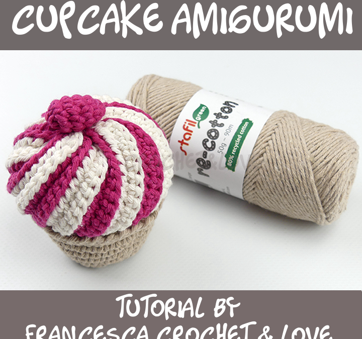 Amigurmi: Spiralförmiges Cupcake #3376