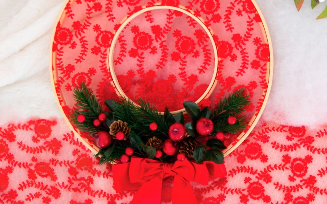 Weihnachtsdekoration mit Grace-Stoff #3451