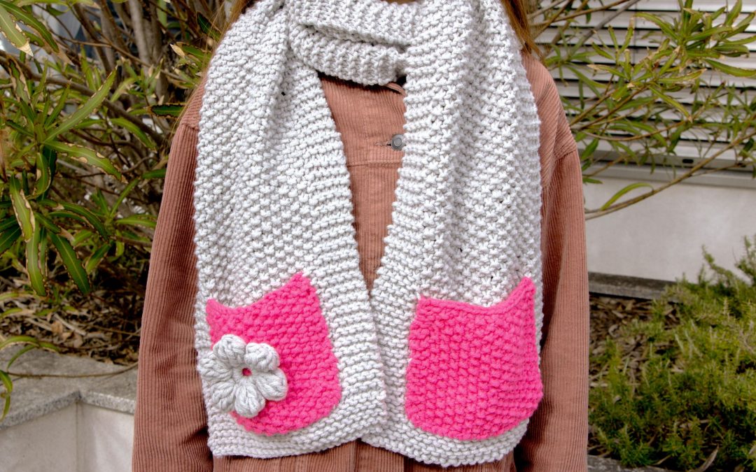 Schal mit Taschen #3506