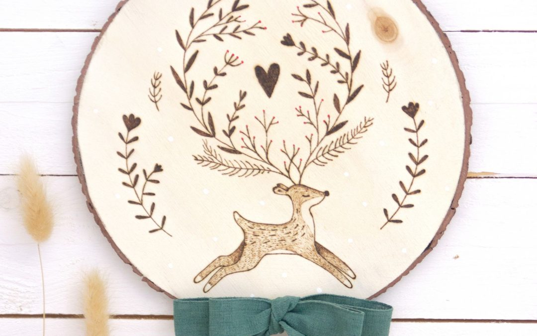 Pyrographie auf Holz #3538