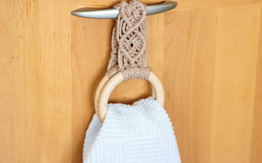 Makramee-Handtuchhalter #3549