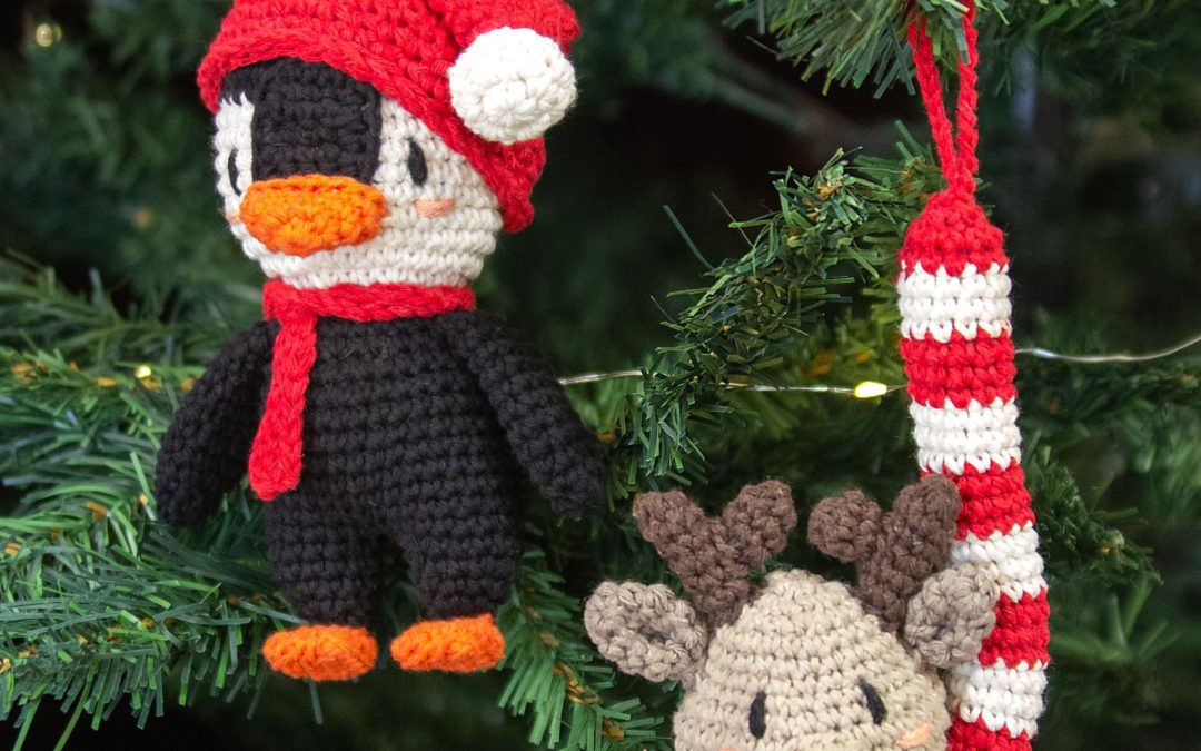 Weihnachtliche Amigurumi zum Aufhängen #3586