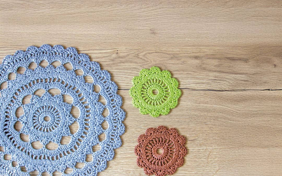 Tischdecke aus Silky raffia #3638